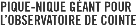Pique-nique géant pour l'Observatoire de Cointe