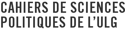 Cahiers de Sciences politiques de l’ULg