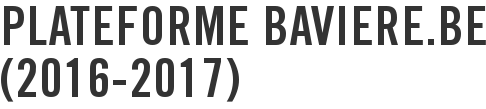 Plateforme Baviere.be (2016-2017)